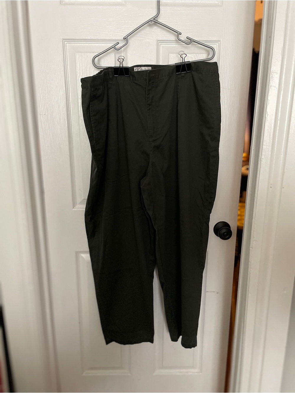 dressbarn Women's Black Straight Leg Trousers